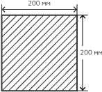 Квадрат нержавеющий  200 мм. 12Х18Н10Т горячекатаный , матовый